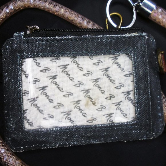 Fancy Lanyard Wallet Mona B ID Holder, Sparkly Chain, MOST UNIQUE! - Picture 6 of 9